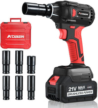 Load image into Gallery viewer, Ergonomic Cordless Impact Wrench - 400N.m Torque with 6 Sockets &amp; Tool Bag