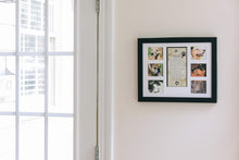 Load image into Gallery viewer, Cherish Memories: Pet Memorial Collage Frame with Pawprints Poem - 14”L x 11”W