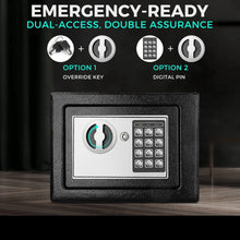 Load image into Gallery viewer, Small Electronic Keypad Safe - 2.8 Cu Ft Cash &amp; Jewelry Protection, Black