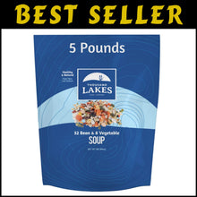 Load image into Gallery viewer, Delicious Low Sodium 32 Bean &amp; 8 Vegetable Dry Soup Mix - 5 lbs - 100+ Servings
