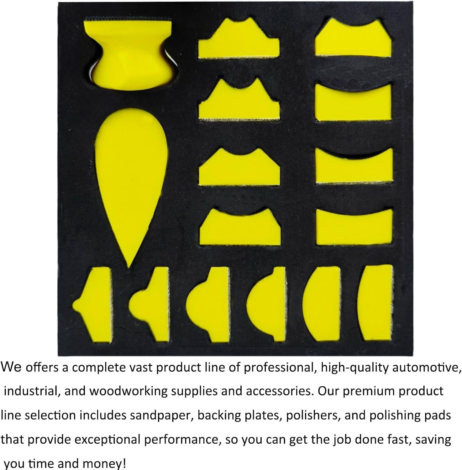 Portable 56 PCS Sanding Block Set - Perfect for Crafts, Wood, and Automotive Use