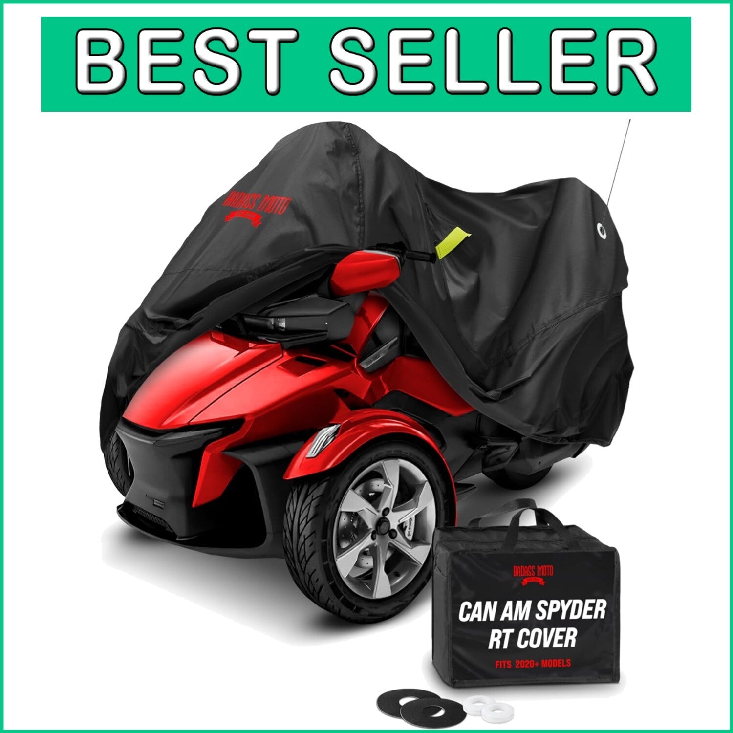 Premium Waterproof Spyder RT Limited Bike Cover with Windshield Protection