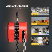 Load image into Gallery viewer, Premium 2 Ton Manual Chain Hoist with 10 ft Chain &amp; Corrosion-Resistant Hooks
