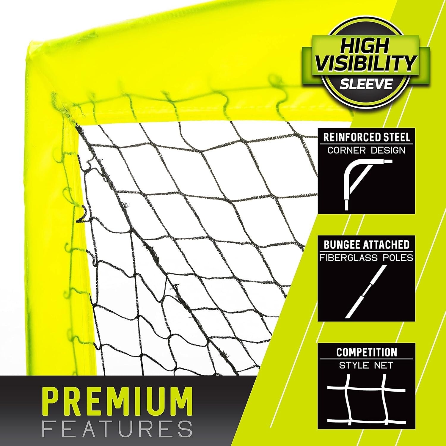 Durable Indoor/Outdoor 12' x 6' Soccer Goal - Lightweight & Portable Gear