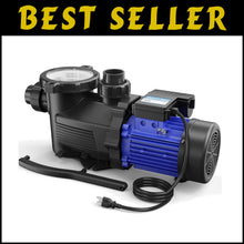 Load image into Gallery viewer, 1.5HP Single Speed Pool Pump with 8100 GPH Flow Rate, 115V - Versatile Fit