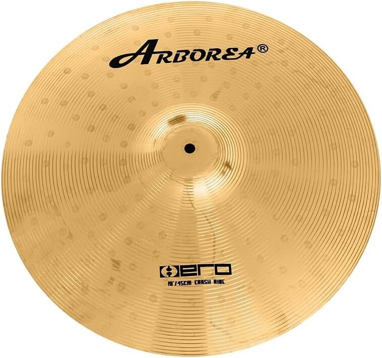 Premium Stainless Steel 8-Pc Cymbal Pack – Includes Hihats, Crash, & Ride