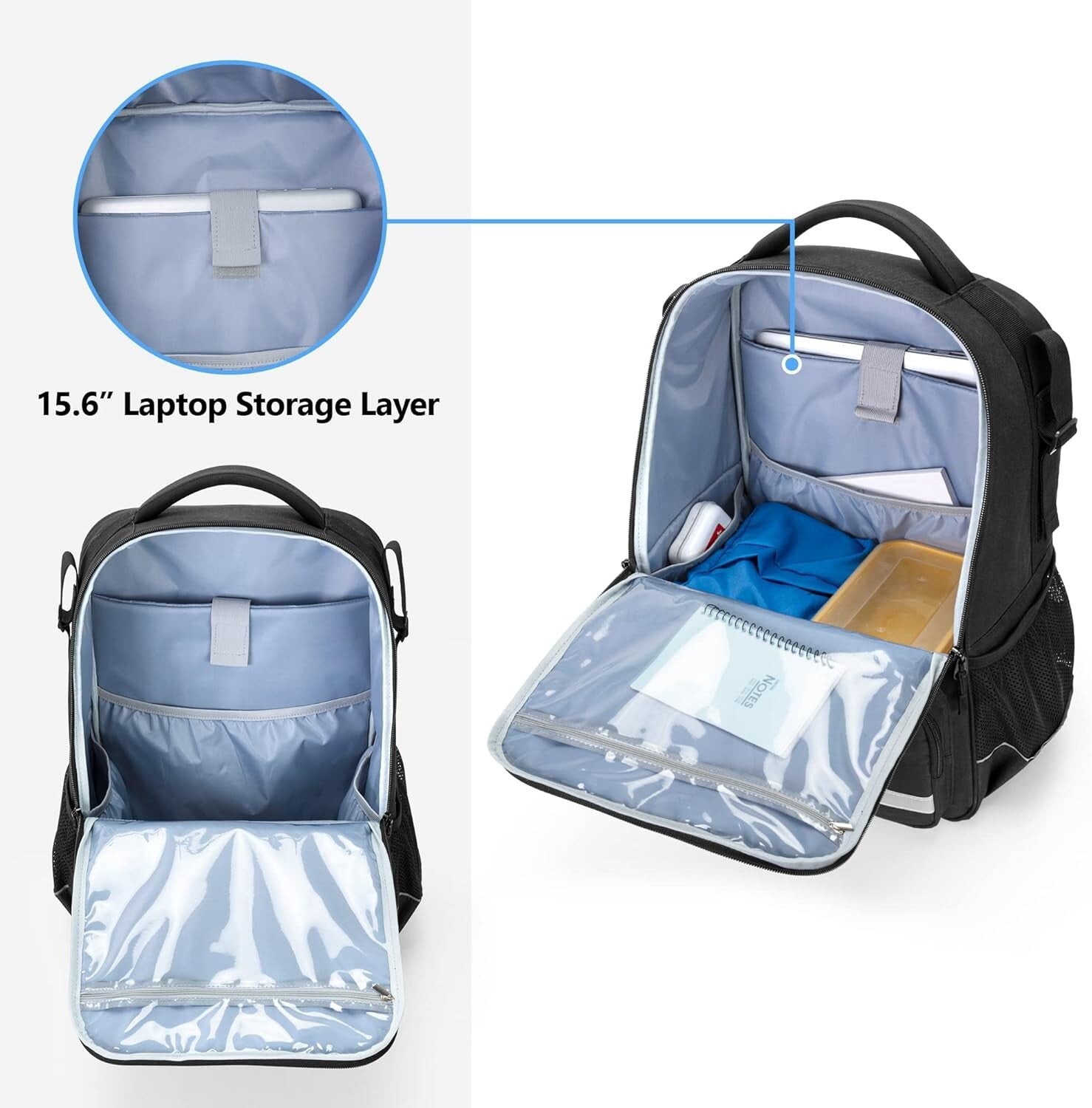 Functional Wheelchair Backpack w/ Insulated Pocket & Adjustable Stability Straps