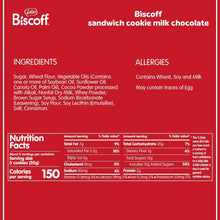 Load image into Gallery viewer, Indulge in Lotus Sandwich Cookies - Milk Chocolate Cream, 15 Cookies x 9 Packs