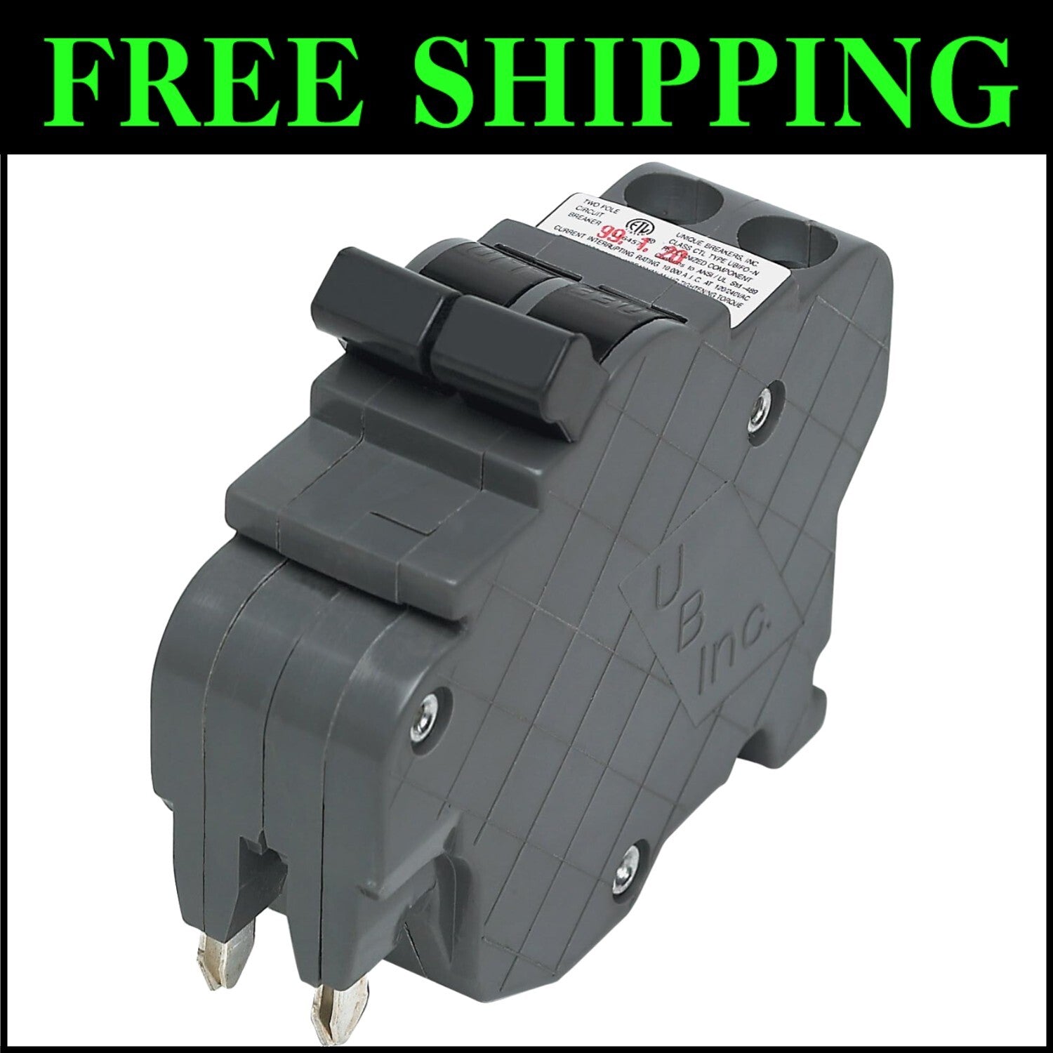 20 Amp Thin Series Federal Pacific Stab-Lok Breaker for Safe Electrical Use
