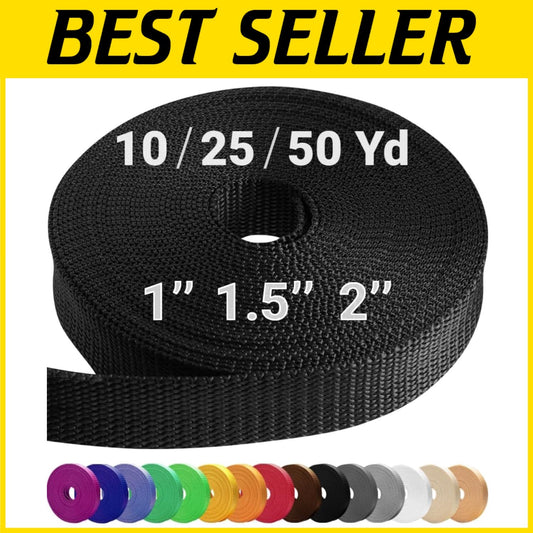 Extra-Strong 2" Webbing - Available in 40+ Colors - Ideal for Camping & Sewing