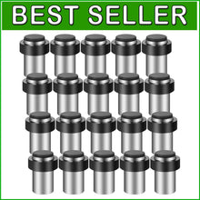 Load image into Gallery viewer, Premium 20 Pcs Silver Door Stoppers – Rubber Bumpers with Flexible Installation
