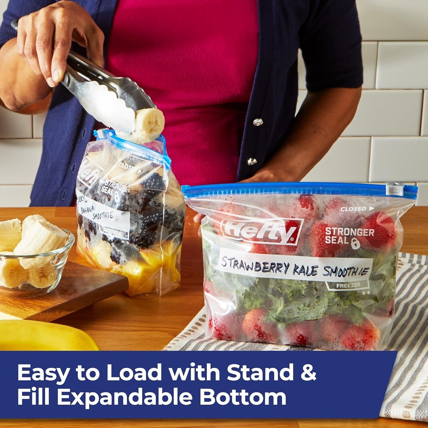 Clear Slider Freezer Bags, 35 Count Each - Durable, Food-Safe Storage Solution