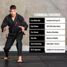 Load image into Gallery viewer, IBJJF Approved Men's BJJ Gi with Free White Belt - No Shrinkage, Light &amp; Durable