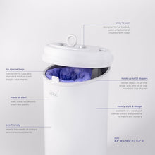 Load image into Gallery viewer, Essential Sage Green Diaper Pail - Innovative Odor Control Without Special Bags