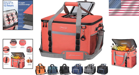 Durable & Versatile 75 Can Cooler Bag - Ideal for Grocery Shopping & Road Trips