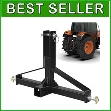 Load image into Gallery viewer, Lightweight 2-Inch Receiver for 3 Point Hitch - Easy Install Tractor Connector