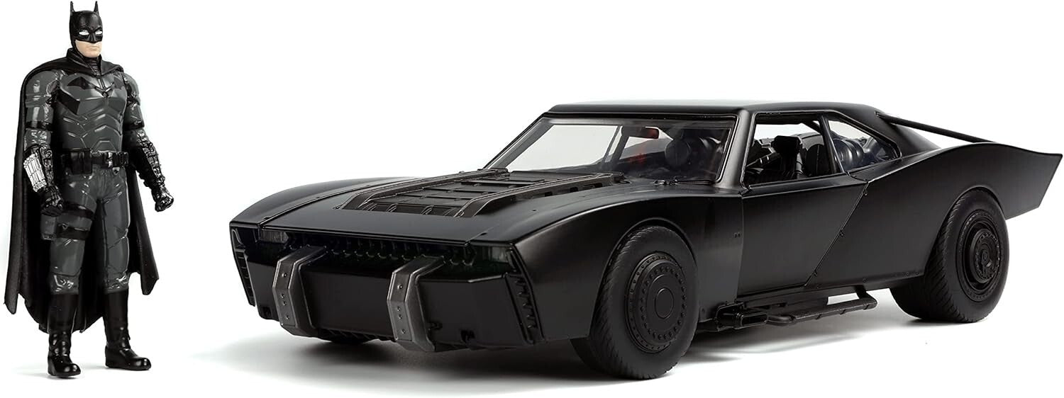 1:18 Batman Batmobile with Lights & 3.75" Figure - Must-Have for Collectors
