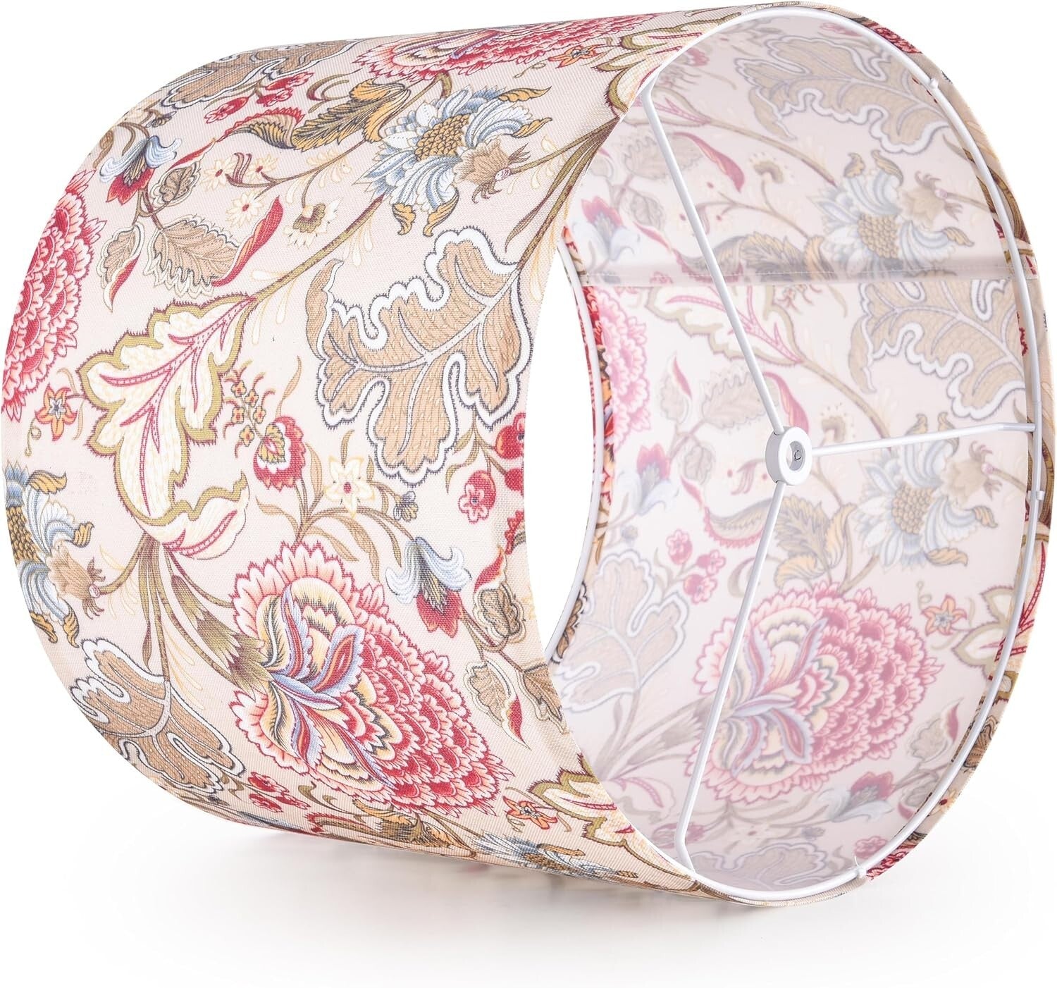 2-Pack 13" Medium Floral Lampshades - Easy Assembly for Table & Floor Lights