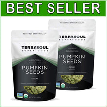 Load image into Gallery viewer, 4 Lbs USDA Certified Organic Pumpkin Seeds - Healthy, Vegan Snack Choice