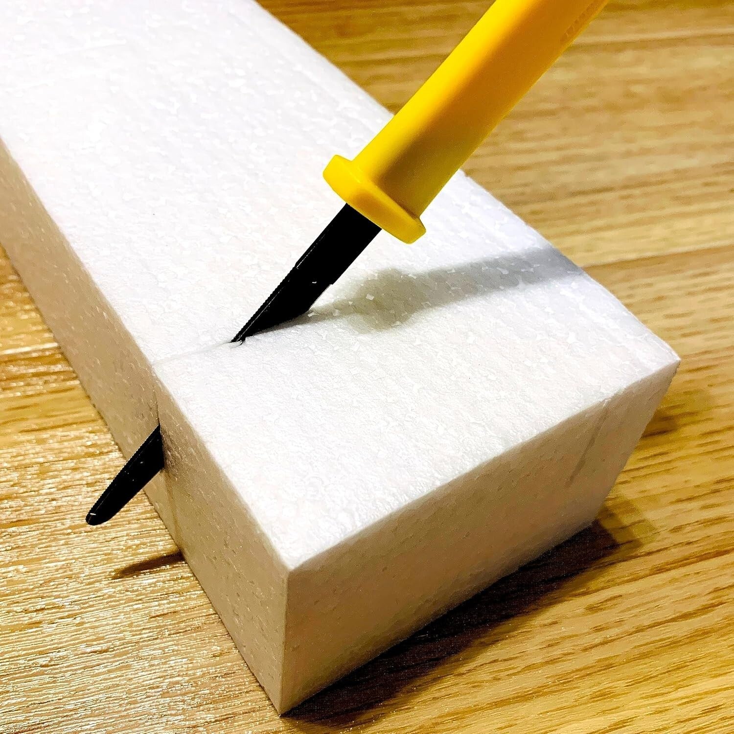 7.5-Inch Yellow Cardboard Cutter Set - Safety Design and Non-Stick Blade, 5 Pack