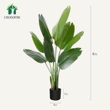 Load image into Gallery viewer, Maintenance-Free 4' Faux Bird of Paradise Plant - Perfect for Office &amp; Home
