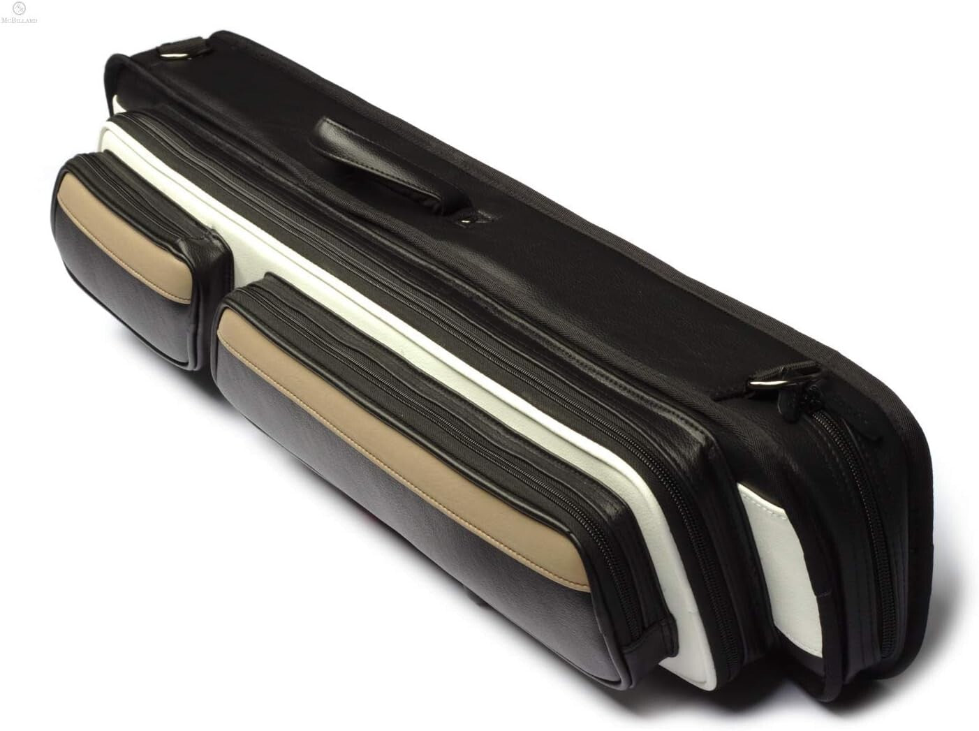 Luxury Soft Cue Case - Holds 4 Butts, 8 Shafts & Jump Cue - Zipper Closure