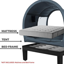 Load image into Gallery viewer, Breathable Pongee Twin Bed Canopy Tent - Light Reducing for Private Spaces