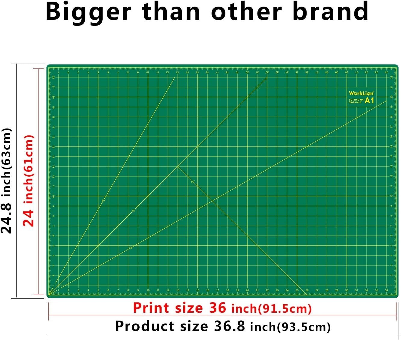 Premium Self-Healing Cutting Board 24" x 36" - Ideal for Artists & Crafters