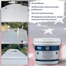 Load image into Gallery viewer, Seamless Roof Repair with 100% Silicone Coating - 1 Gallon Application, White