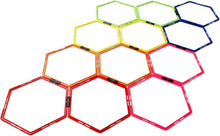 Load image into Gallery viewer, Hexagon Speed Rings for Agility and Balance Training - 12 Durable Plastic Rings