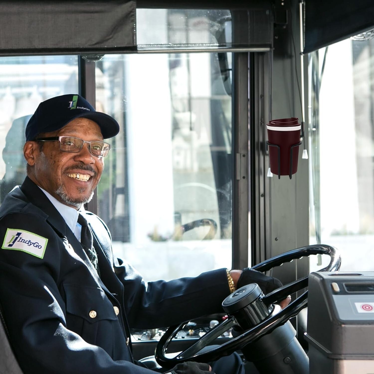 6-Pack Magnetic Cup Holder - SUS 304 Stainless Steel for All Bottle Sizes