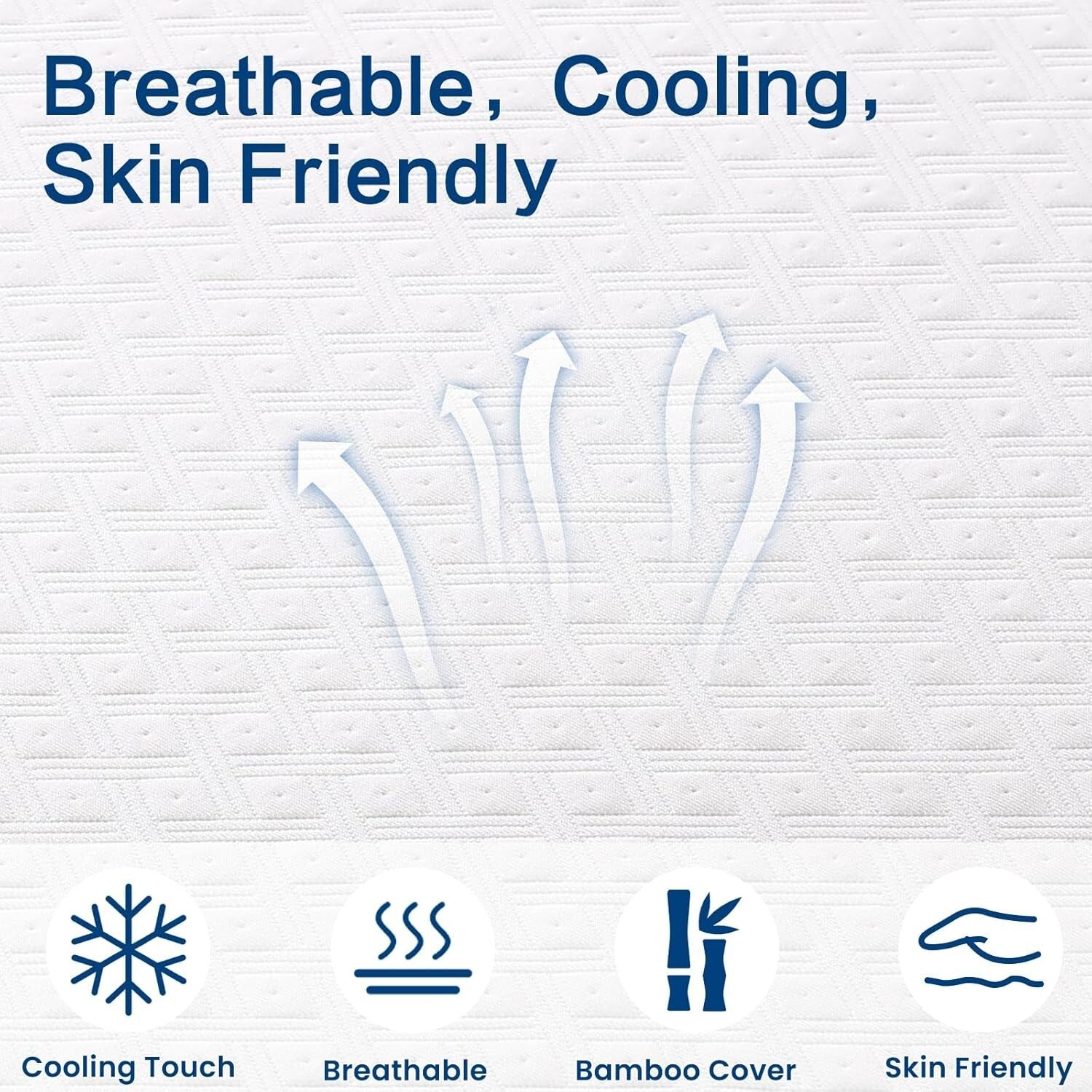 Breathable 3 Inch Cooling Mattress Topper for Full Size Bed - Luxurious Comfort