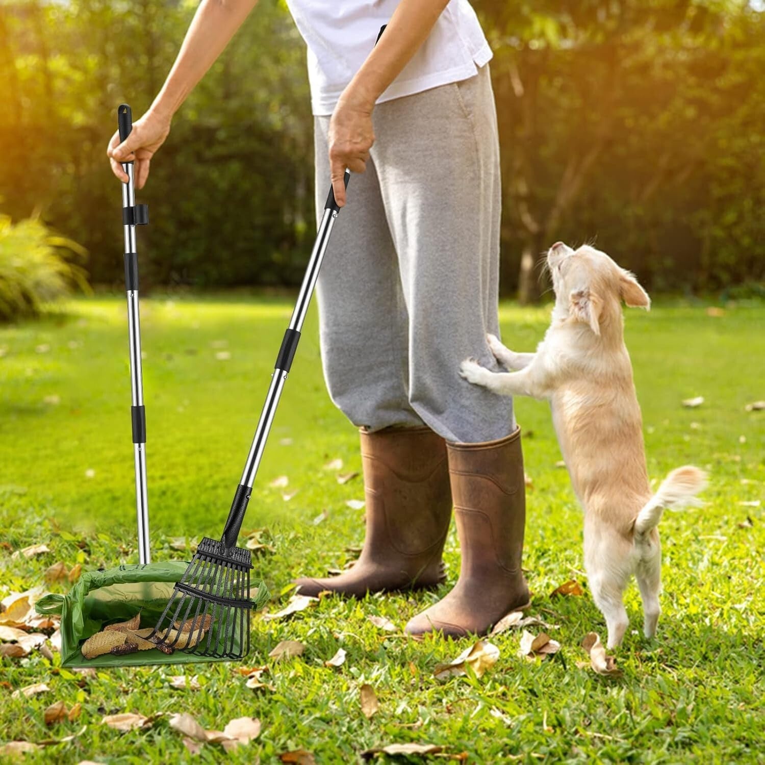 Lightweight Extra Large Pooper Scooper for Dogs - Effortless Waste Management
