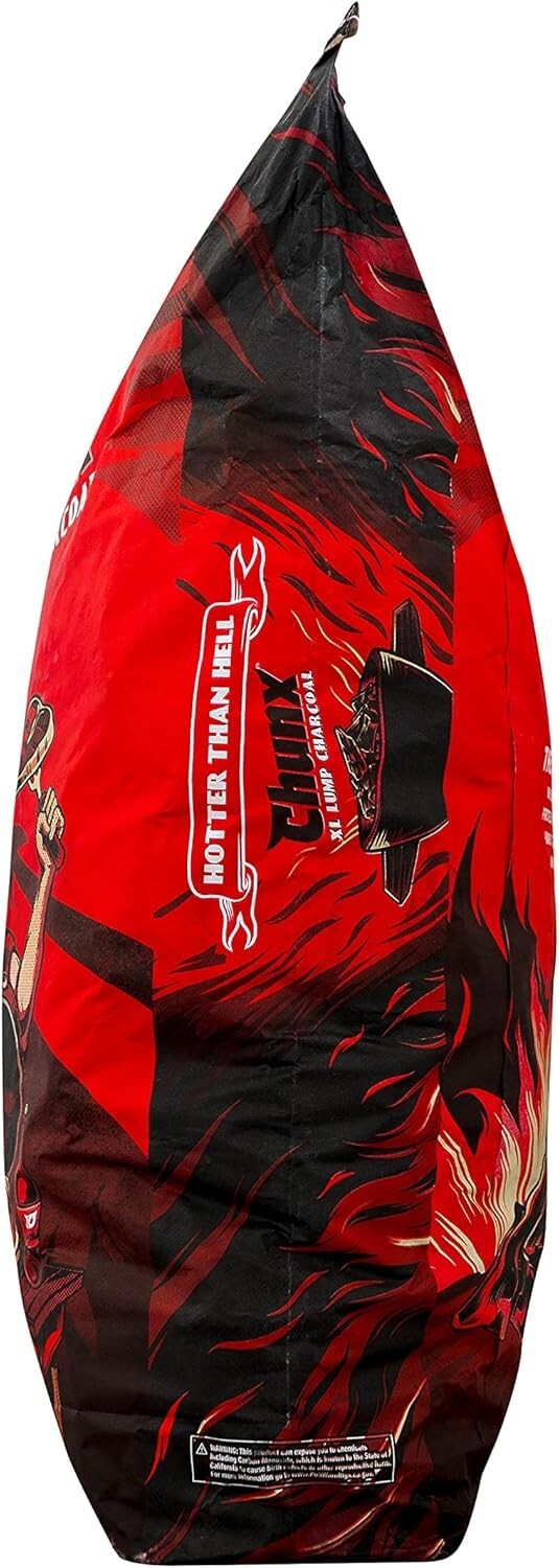 100% Natural Hardwood Lump Charcoal - 35LB Ultra-Dense for Superior Burn