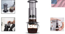 Load image into Gallery viewer, Clear Black Coffee Maker: 3-in-1 Brew Technology for Smooth Espresso Anywhere