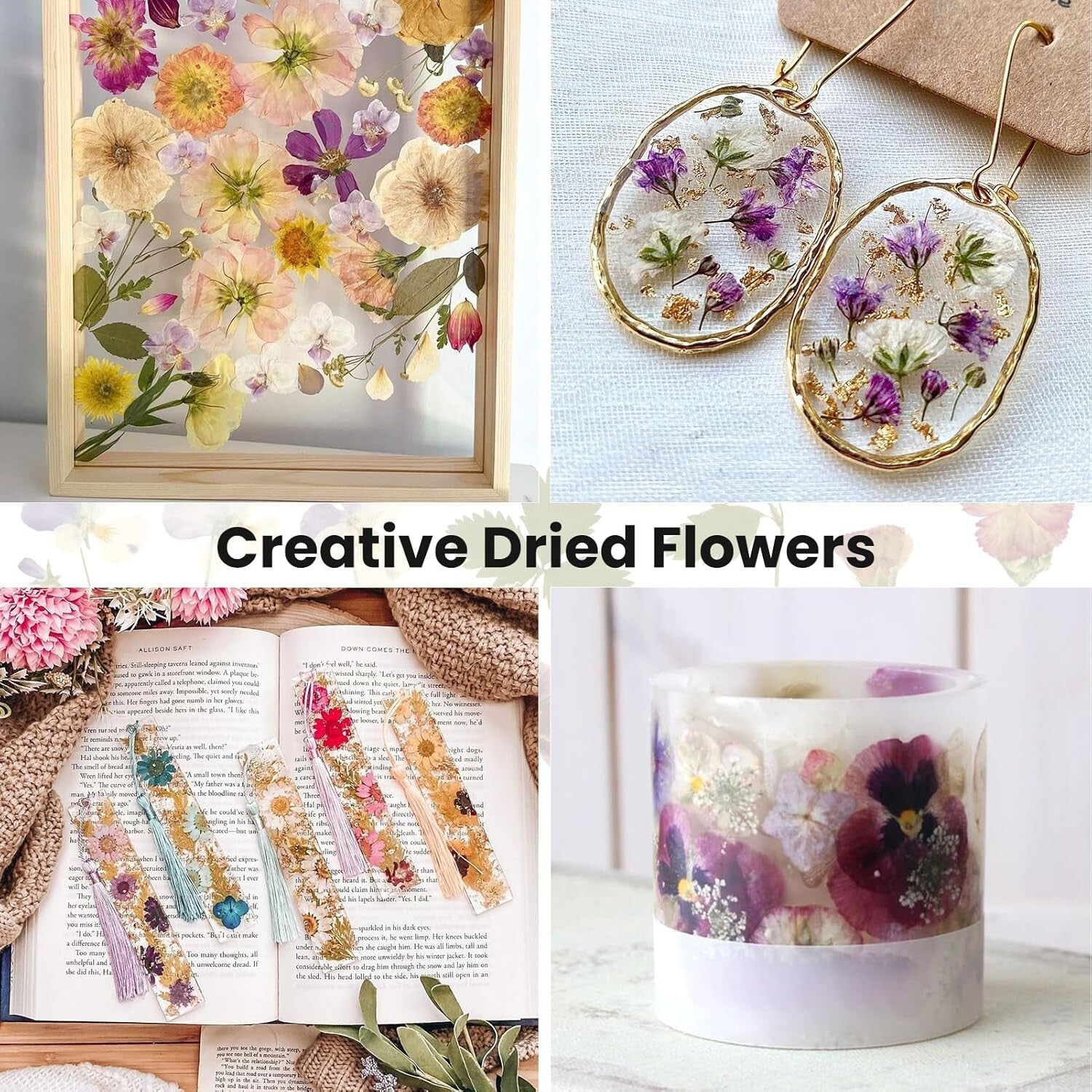 Adjustable Pressure 17"x12" Flower Press for Preserving Blooms - Rustic Design