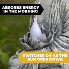 Load image into Gallery viewer, Elegant Buddha Statue for Outdoors: Solar LED Light for Year-Round Tranquility