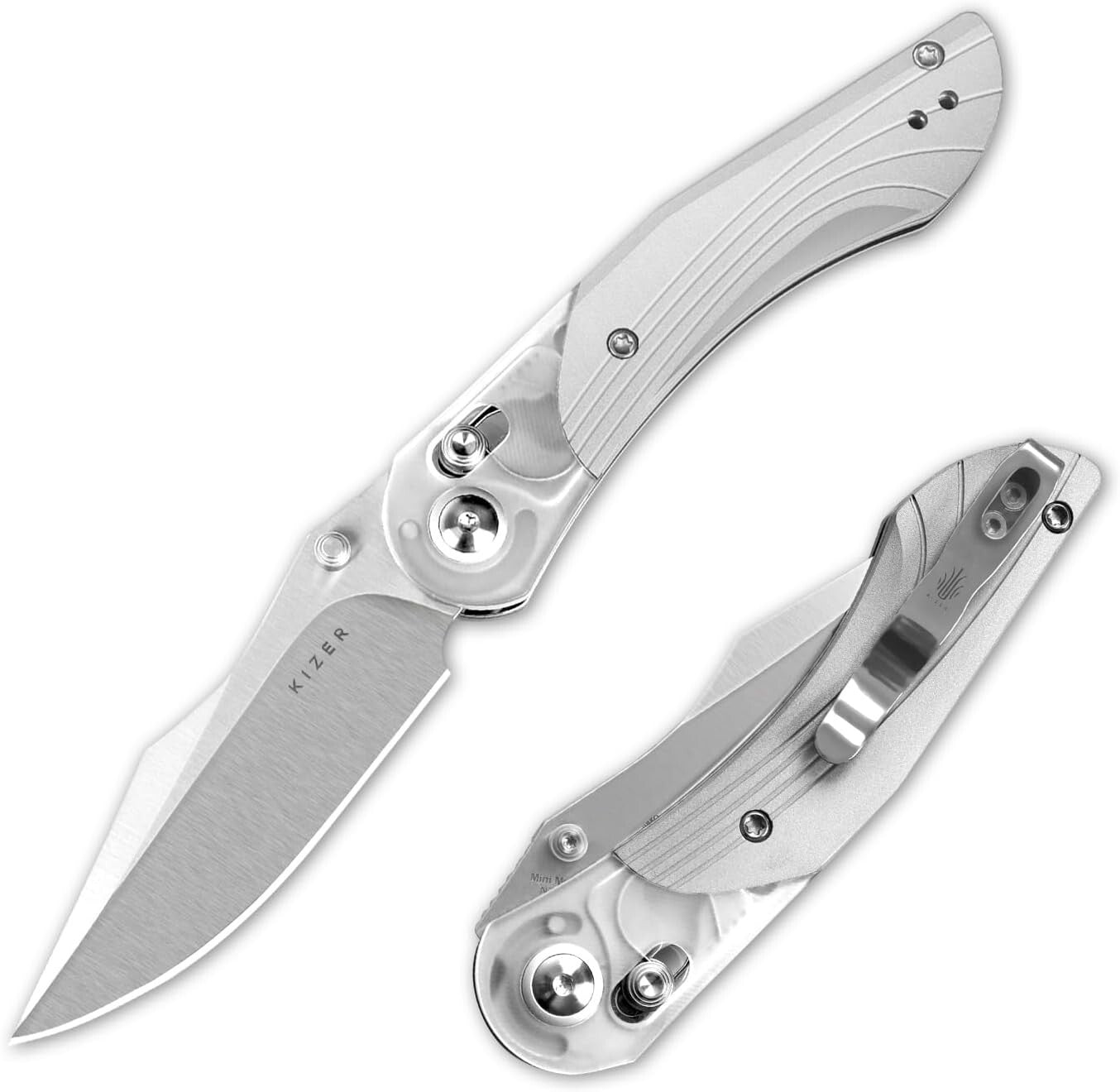 Ambidextrous Mini Mystic Pocket Knife - 3.2-Inch Nitro-V Blade with Clutch Lock