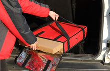 Load image into Gallery viewer, Large Red Insulated Pizza Delivery Bag - Effortless Transport for Hot Pizzas