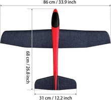 Load image into Gallery viewer, Creative 2-Pcs 33.8" Foam Glider Airplanes - STEM Outdoor Play &amp; RC Conversion