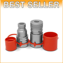 Load image into Gallery viewer, Alloy Steel Hydraulic Quick Connect Set for Skid Steer Machinery - Max Flow Rate