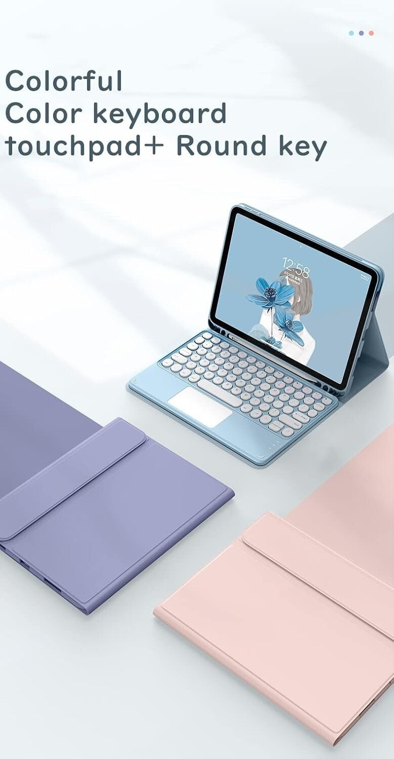 Detachable Touchpad Keyboard Case for Galaxy Tab A9+, Multi-Functional & Elegant