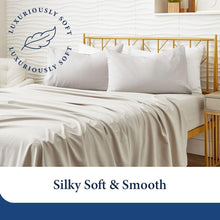 Load image into Gallery viewer, 4-Piece Luxury Bamboo Bedding Set - King Size, Lightweight &amp; Wrinkle Resistant
