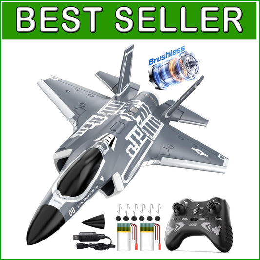 Brushless RC Airplane with Dual Takeoff Modes - 7400KV Power and 20 Min Flight