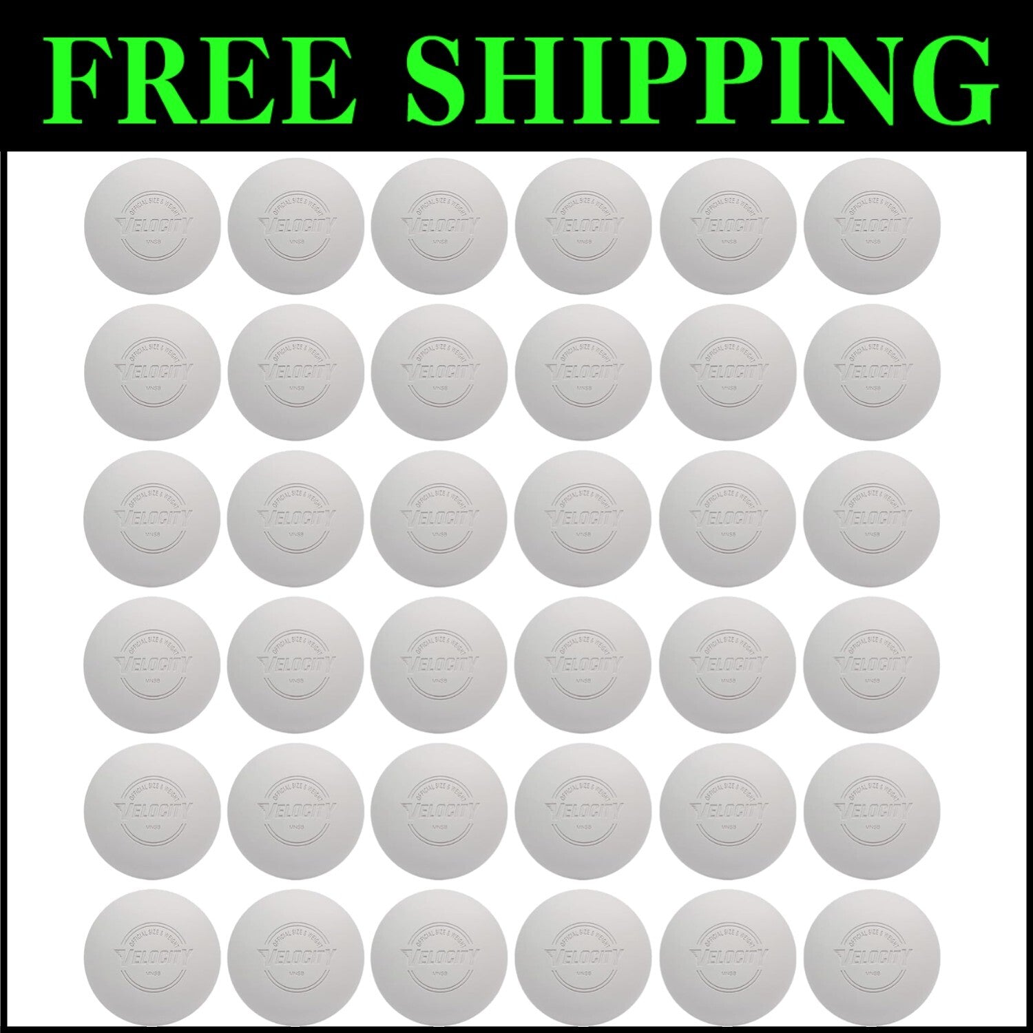 Versatile Lacrosse Balls - 36 Pack, Ideal for Practice and Massage Therapy