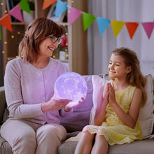 Load image into Gallery viewer, Whimsical 3D Moon Lamp with Remote Control - Ideal Gift for Teen Girls &amp; Boys