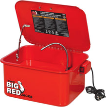 Load image into Gallery viewer, 3.5 Gallon Compact Parts Washer - Lightweight with 110V Electric Pump, Red
