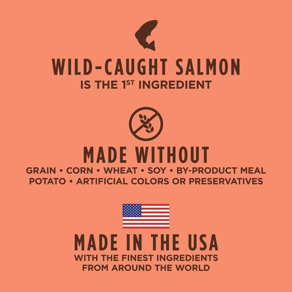 10 lb Dry Cat Food with Salmon and Probiotics – Grain-Free Formula for Cats