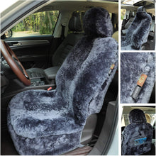 Load image into Gallery viewer, Genuine Furry Shearling Seat Covers for Cars - Winter Warmth and Summer Cool