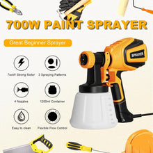 Load image into Gallery viewer, Compact 700W Paint Sprayer for Furniture &amp; Outdoor Projects - 4 Nozzles Included